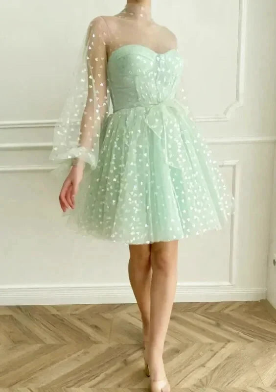 Robe Tulle Vert Sauge - Maison Tulle