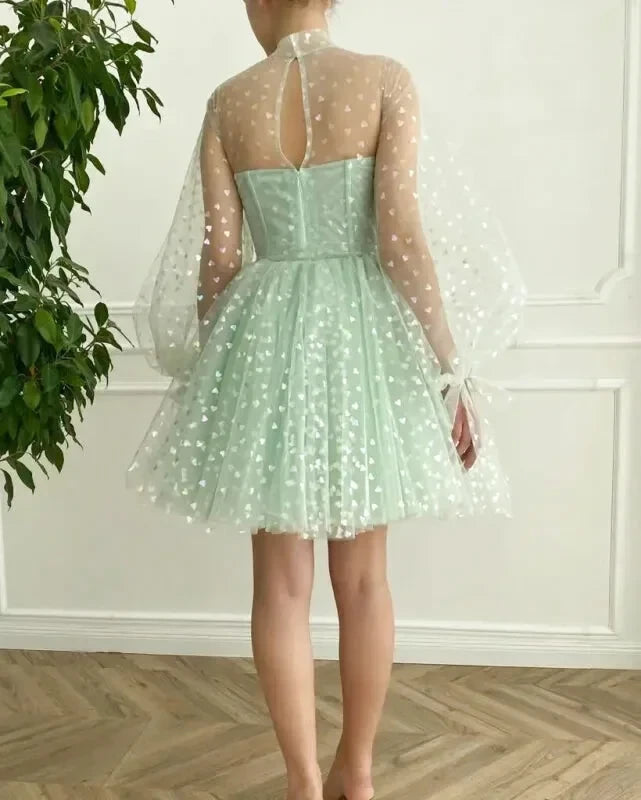 Robe Tulle Vert Sauge - Maison Tulle