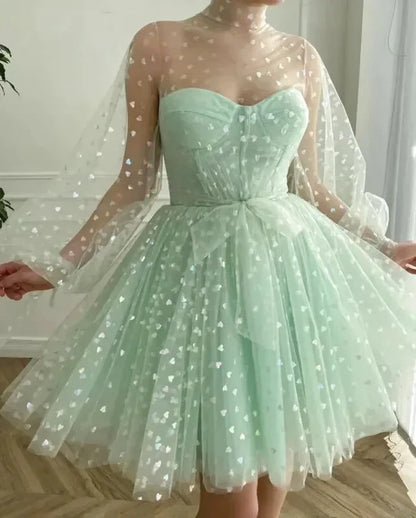 Robe Tulle Vert Sauge - Maison Tulle